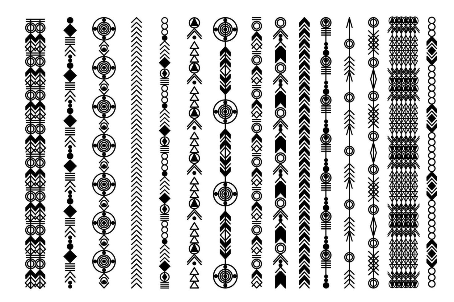 Boho fashion style pattern vector