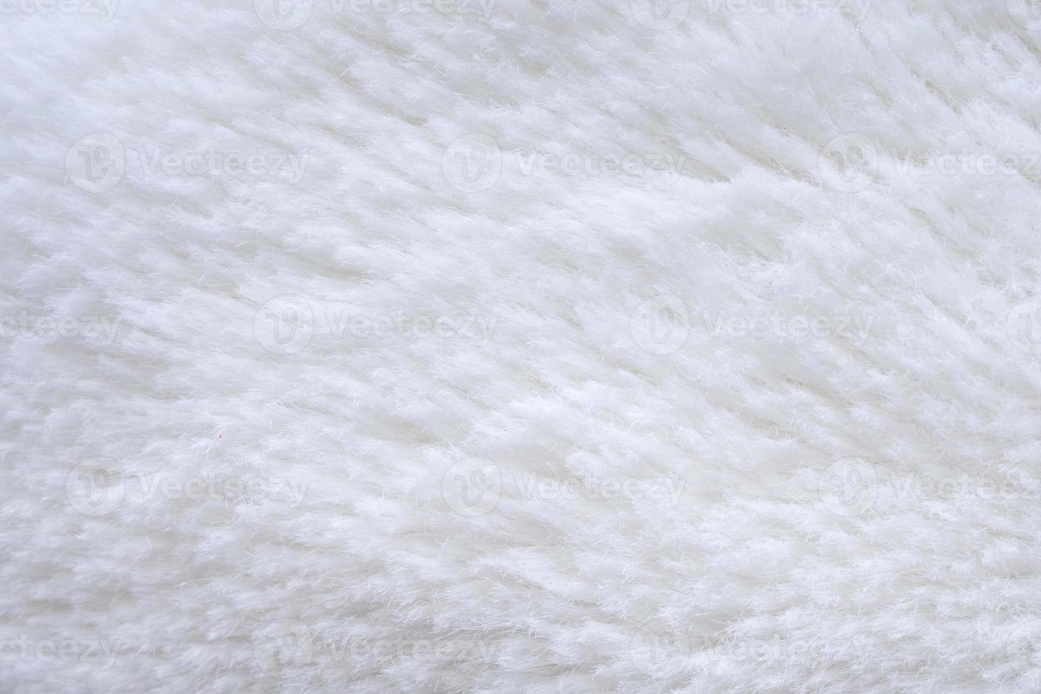White fluffy fur fabric wool texture background photo