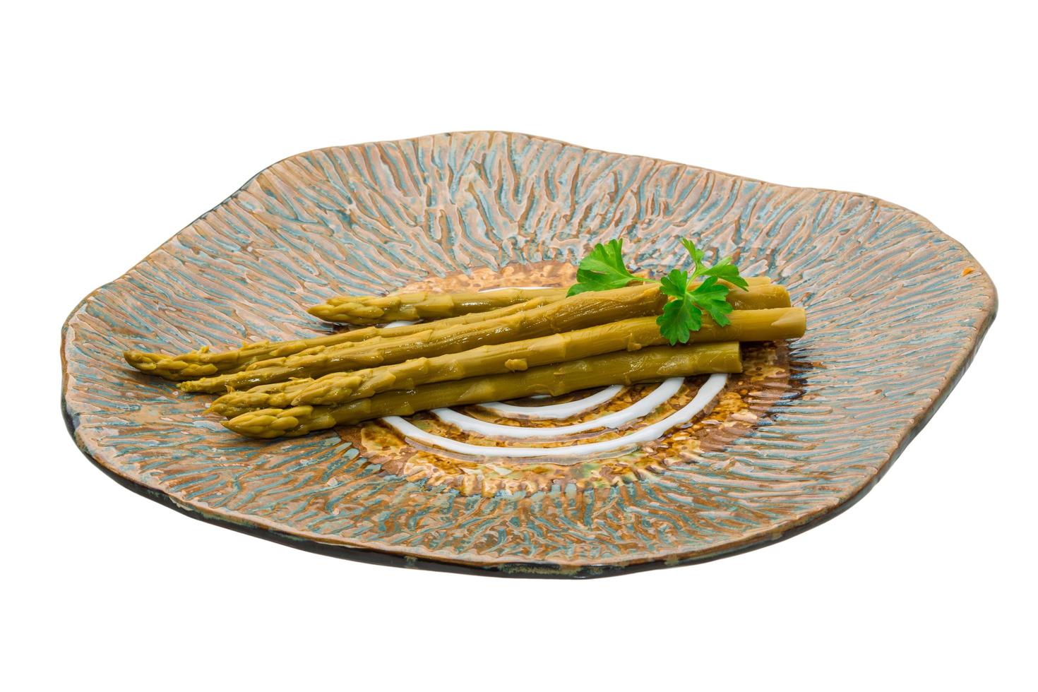 Asparagus on white photo