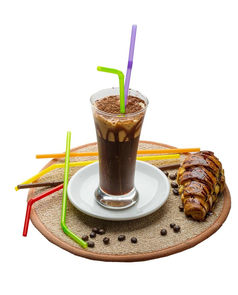 Mocha on white background photo