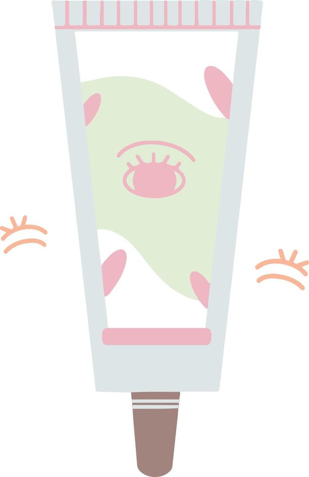 Soft Pastel Beauty Skincare Eye Cream Illustration vector