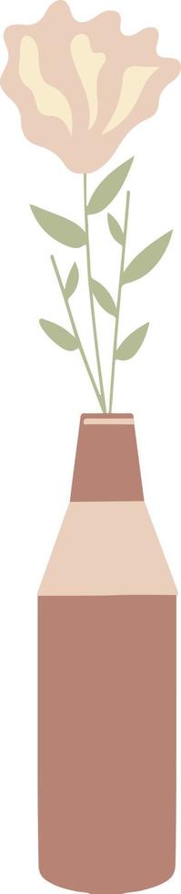 Aesthetic Flower Vase Room Decoration Illustration vector