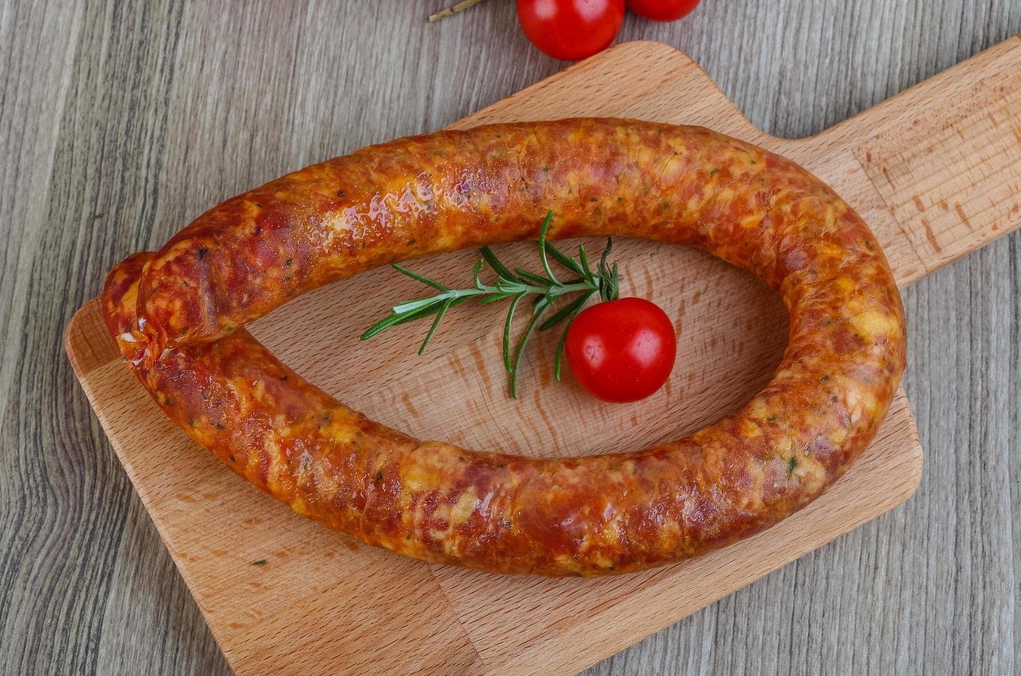 Sausage dish view photo