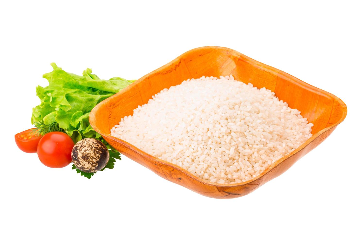 Rice in bowl photo