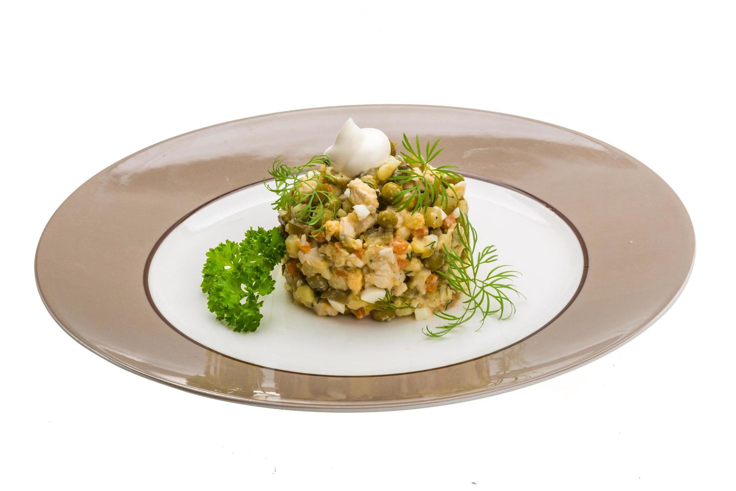 Russian salad view photo