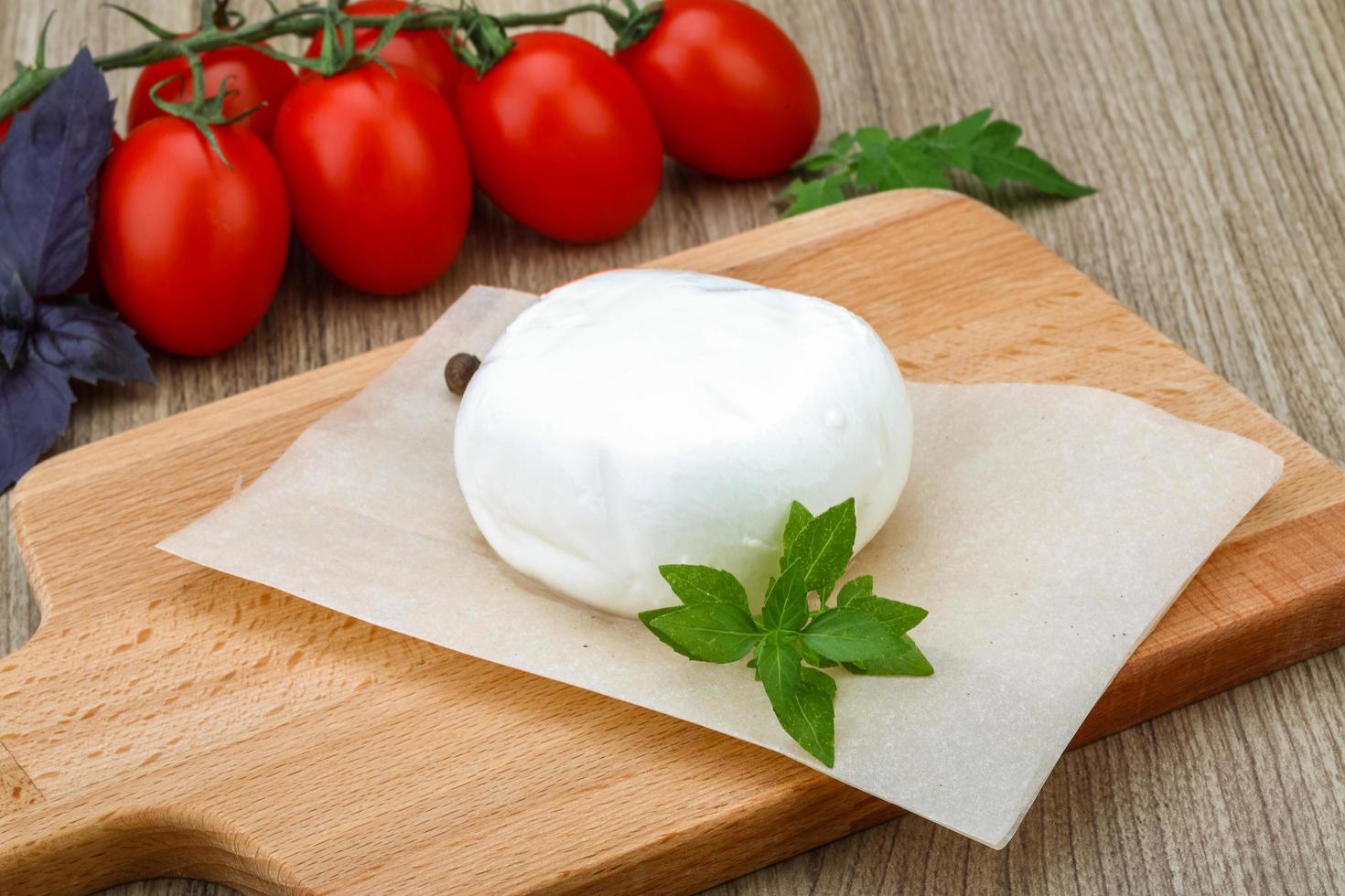 Mozzarella on board photo
