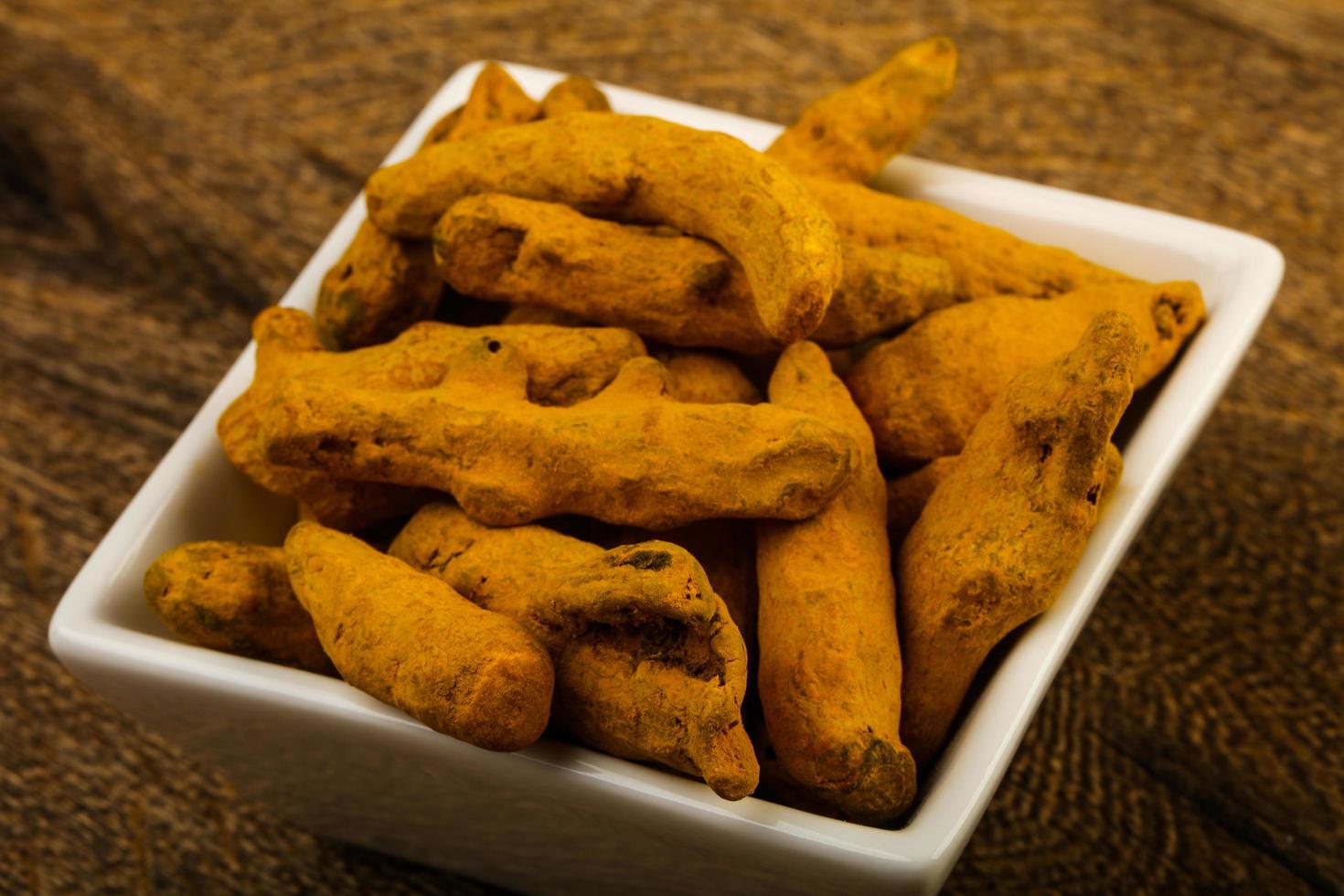 Tumeric roots dish photo