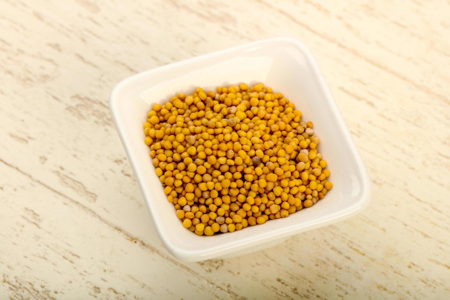 Mustard seeds dish photo