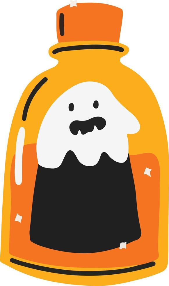 Bubbly Potion Hand Drawn Halloween Illustration vector