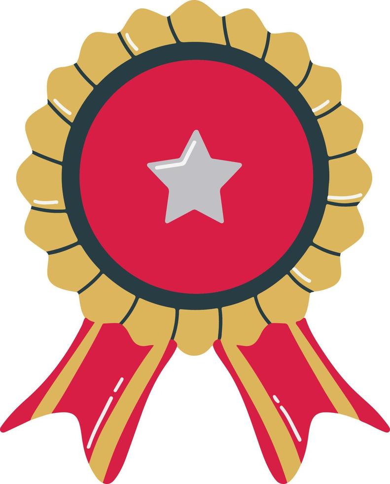 Playful Graduation Medal Hand Drawn Graduation Illustration vector
