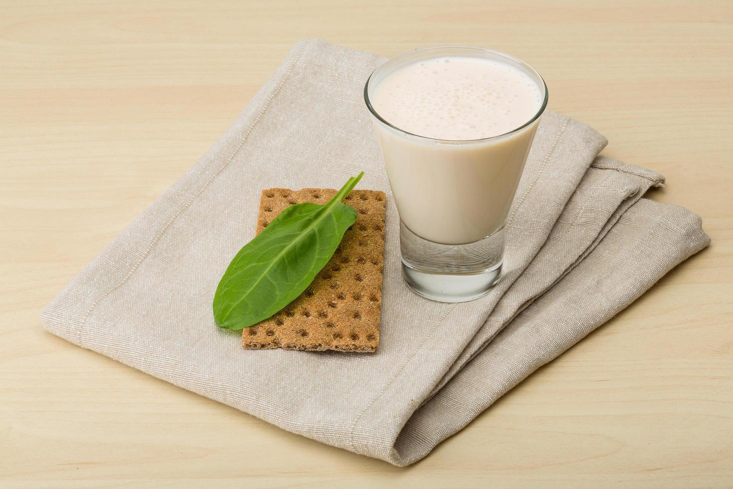 Kefir on wood photo