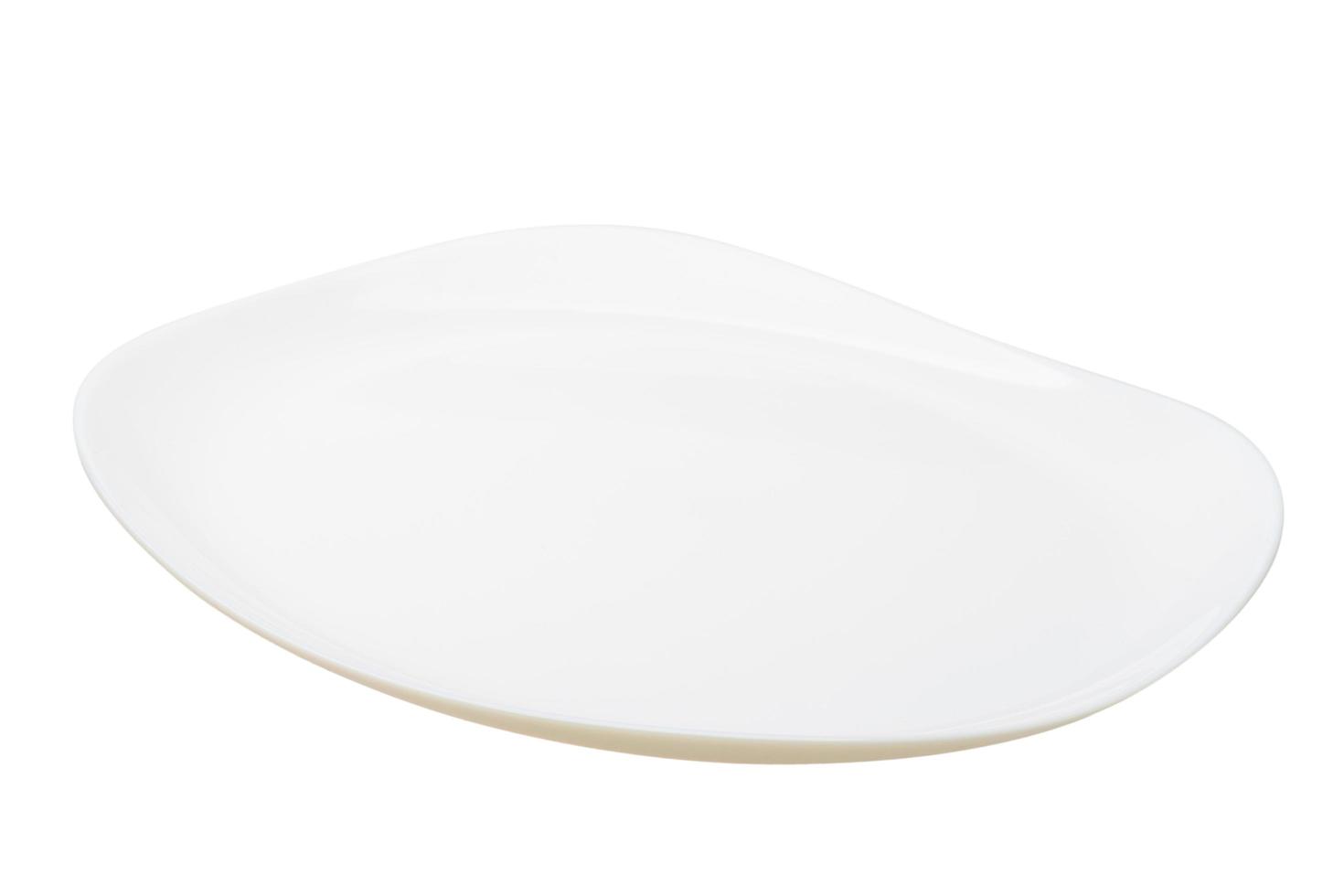 Plate on white photo