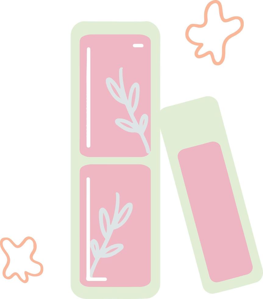 Soft Pastel Beauty Skincare Lip Balm Illustration vector