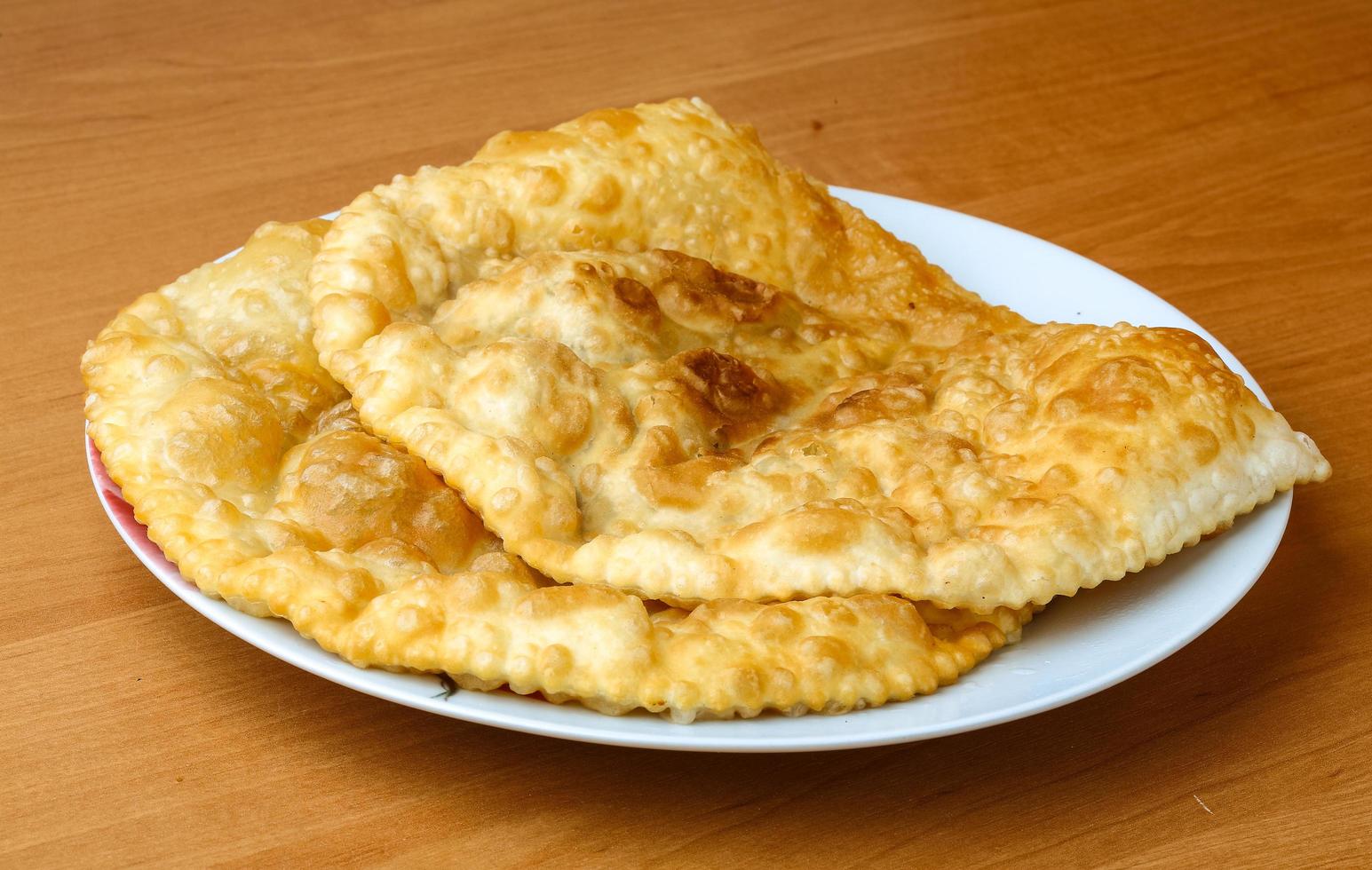 Cheburek on plate photo