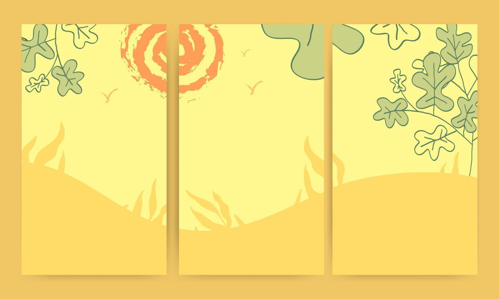 abstract backgrounds with foliage elements vector