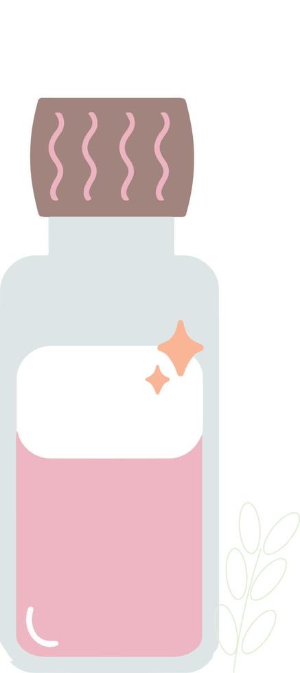 ilustración de suero de cuidado de la piel de belleza pastel suave vector