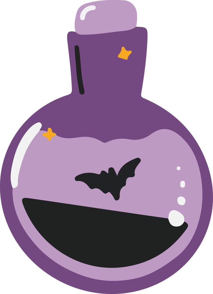 Bubbly Potion Hand Drawn Halloween Illustration vector