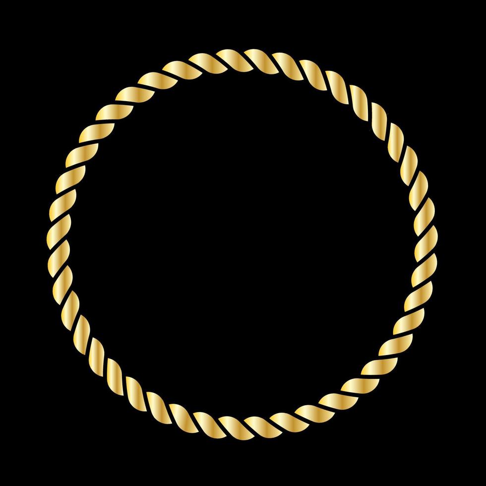 marco de pulsera de oro vector