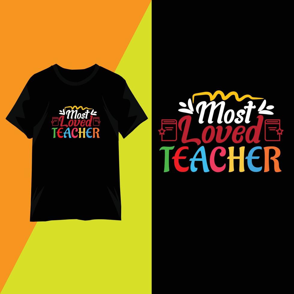 tipografía de diseño de camiseta del día del maestro vector
