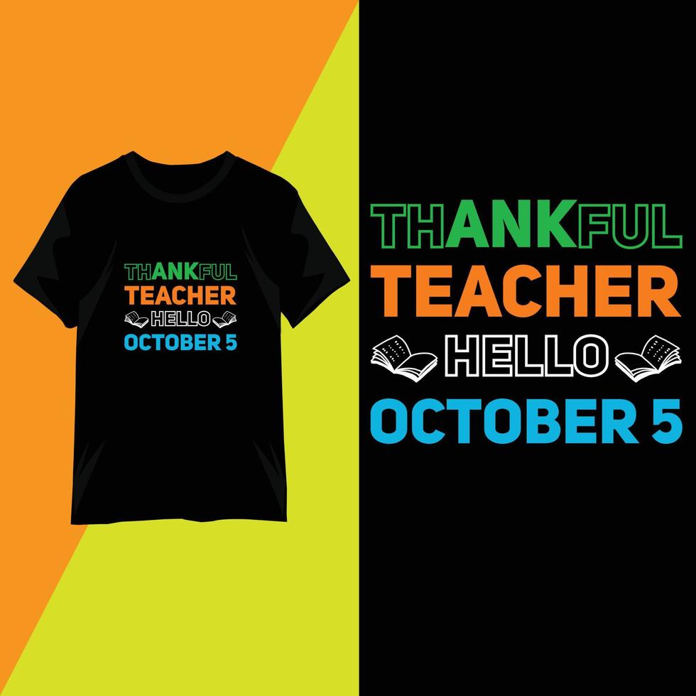 Teachers' day t-shirt design typography vector