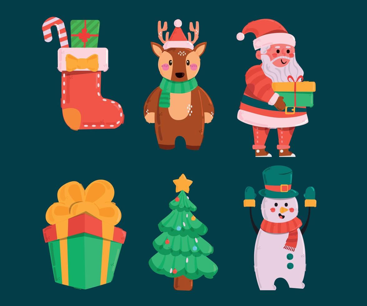 Christmas Elements Collection vector