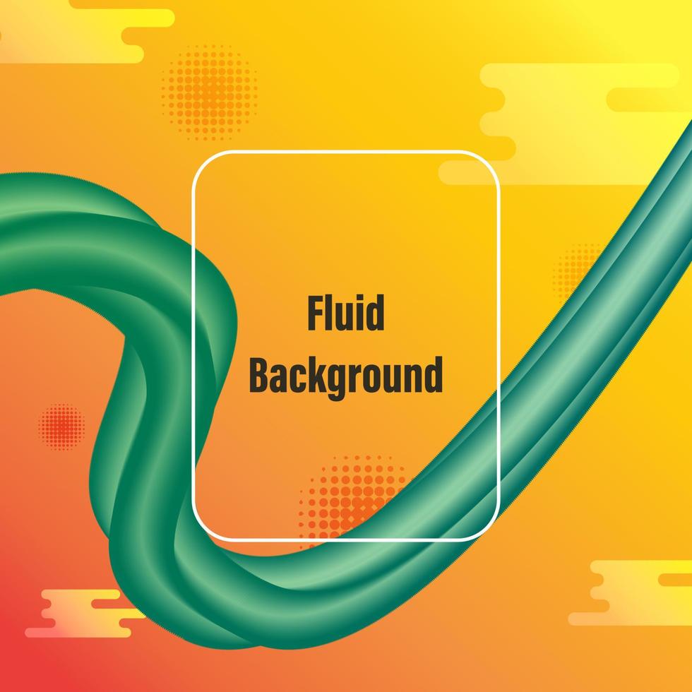 Abstract background with Liquid green, yellow, orange gradient color wave.Fluid Vector Illustration EPS10. Business Presentation.