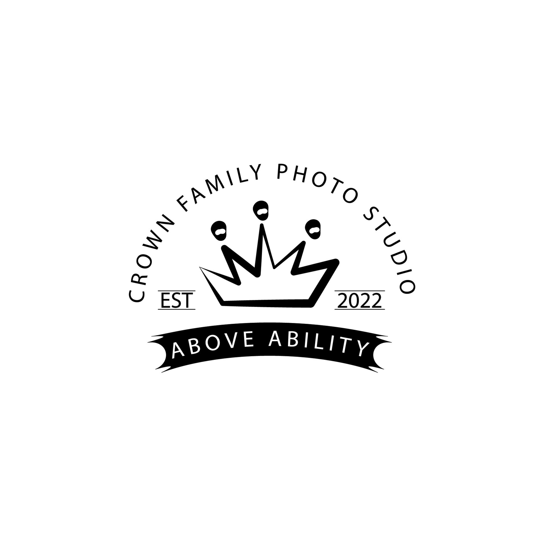 Crown Family Photo Studio Logo 12732513 Vector Art at Vecteezy