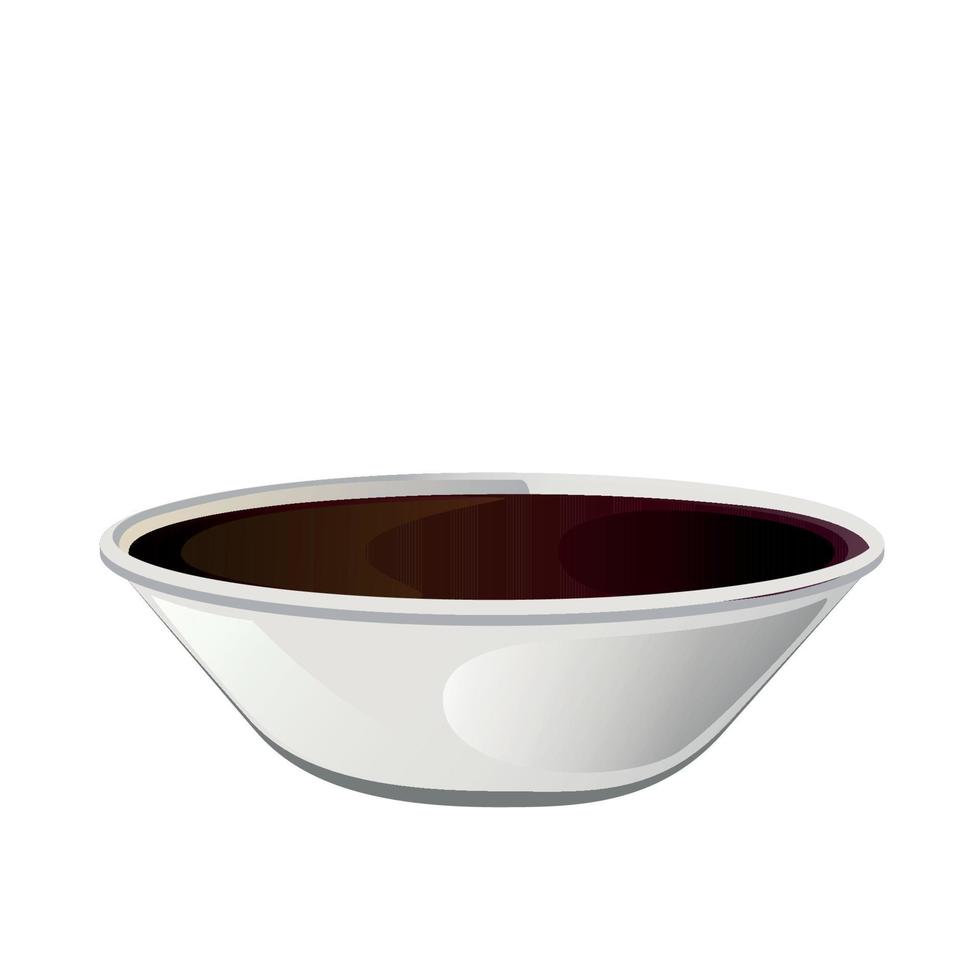 Soy asian sushi sauce in  bowl. vector