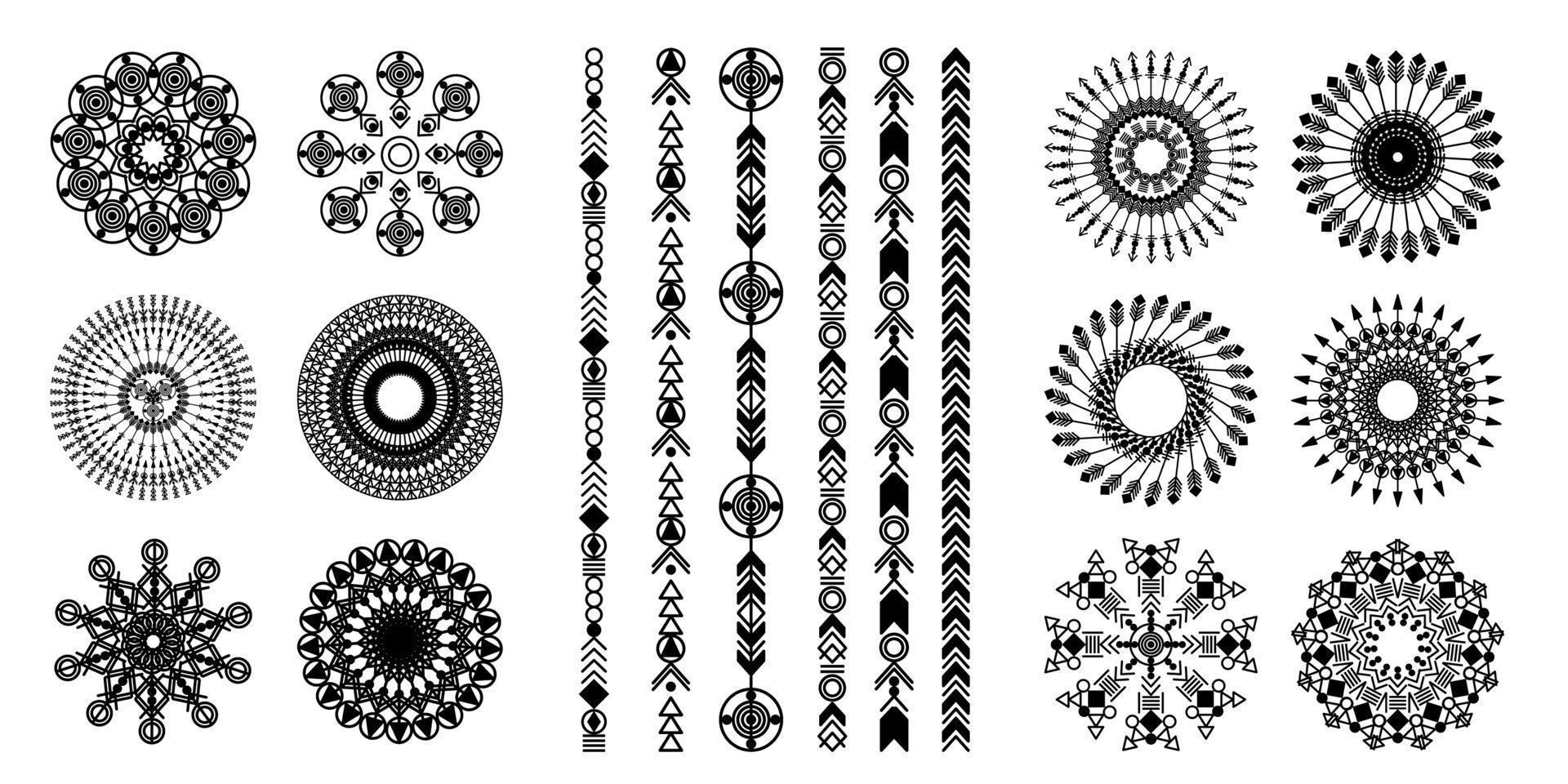 Boho fashion style pattern vector