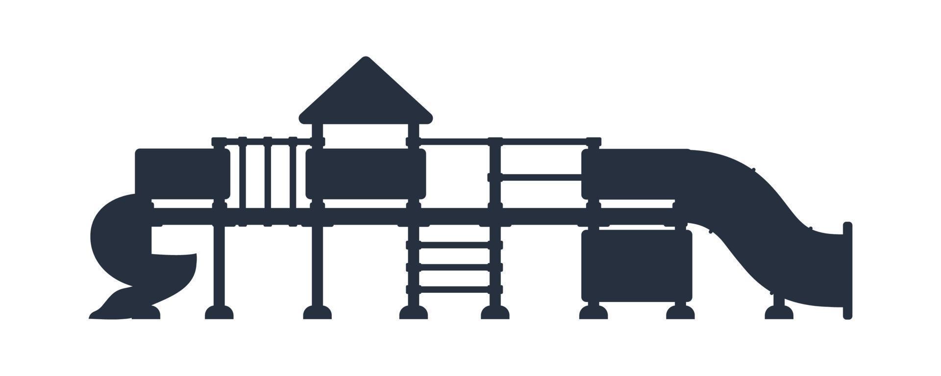 Kids playground equipment. vector