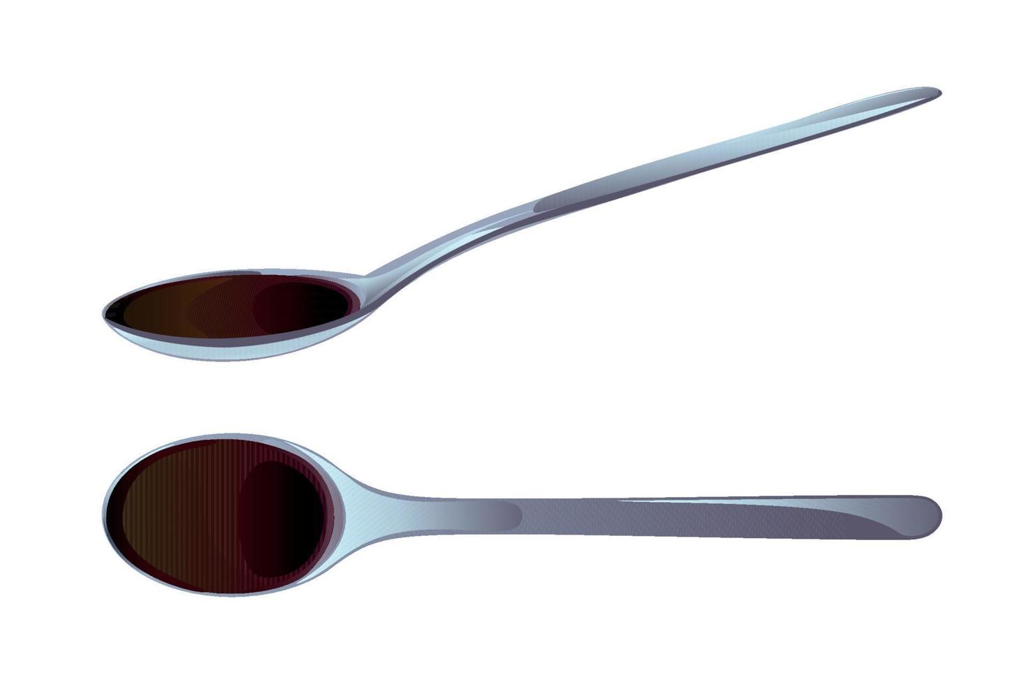Soy asian sushi sauce in spoon. vector