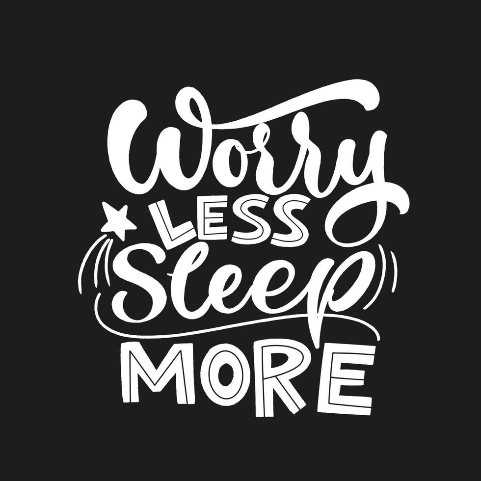 Funny sleep and good night quotes. vector