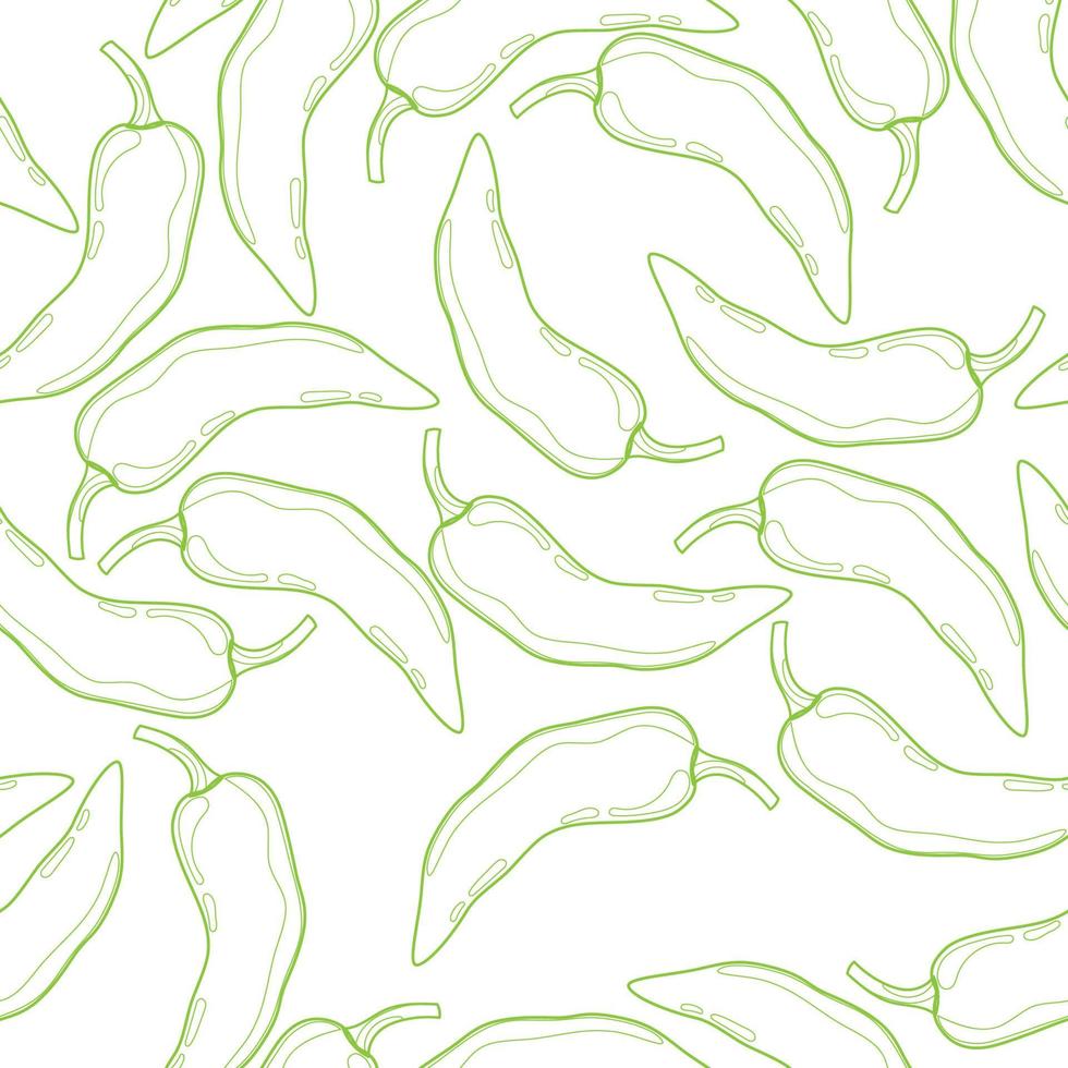 Pepper vector seamless pattern.