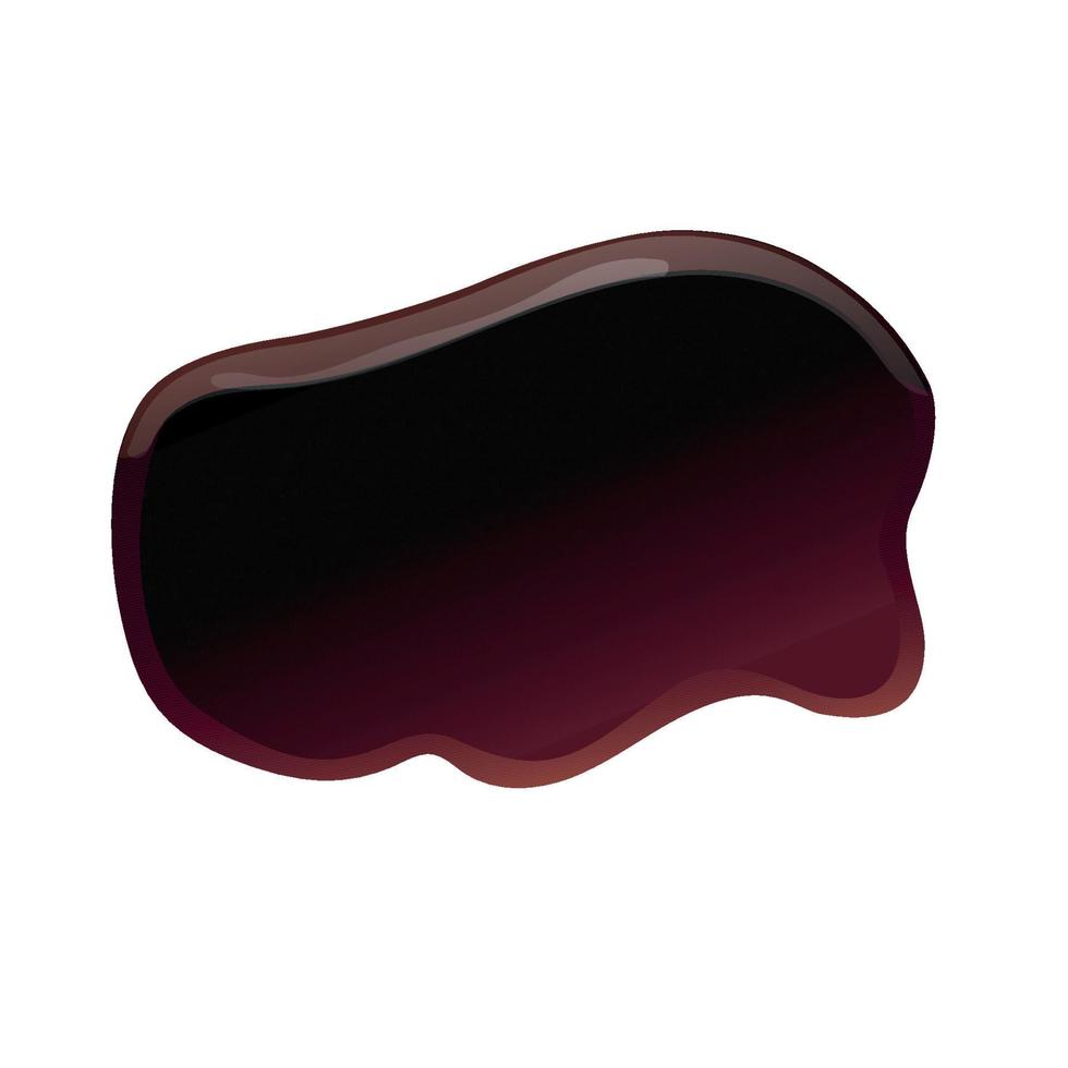 Soy sauce brown puddles vector