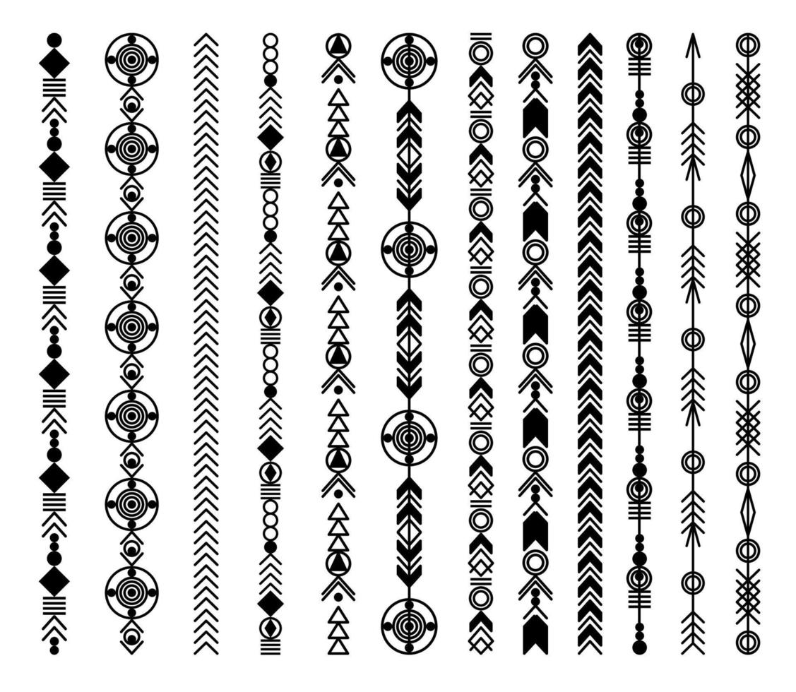 Boho fashion style pattern vector