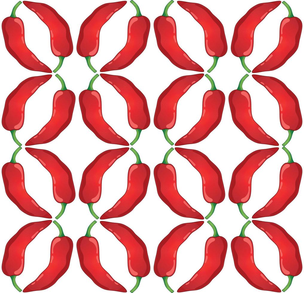 Pepper vector seamless pattern.