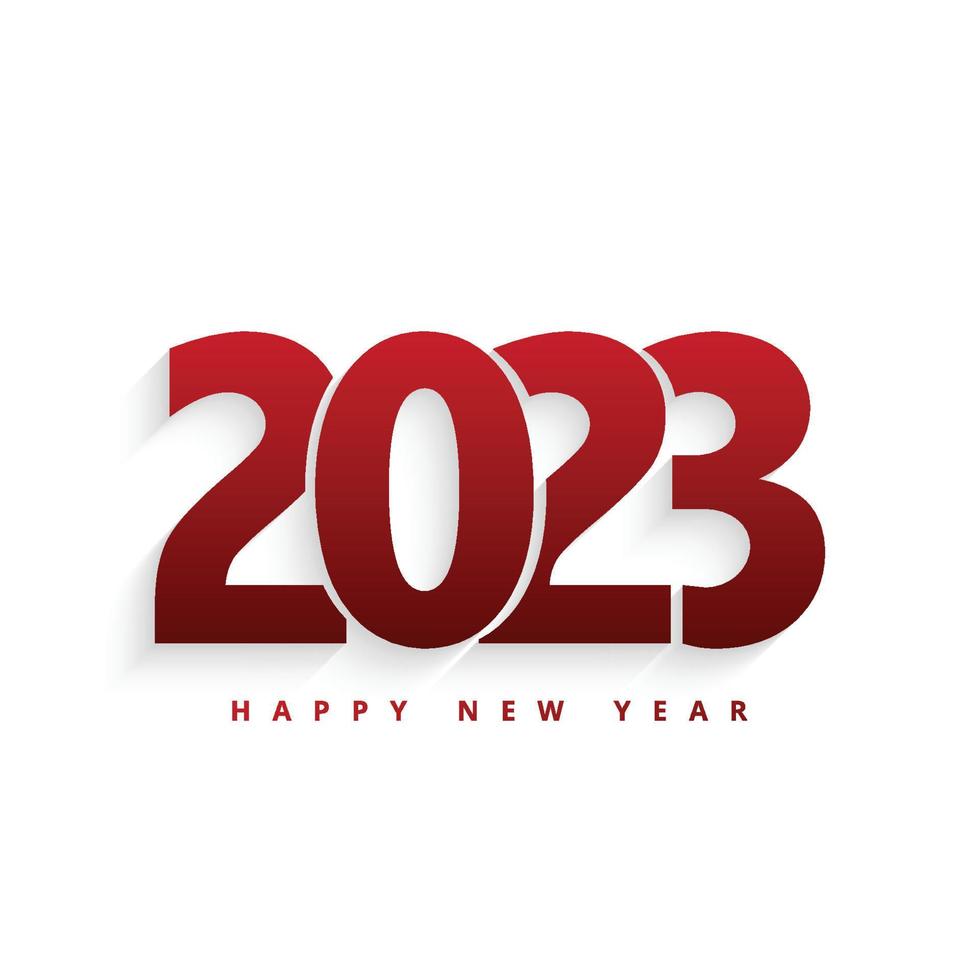 Fondo de vacaciones de tarjeta de felicitación de feliz año nuevo 2023 vector