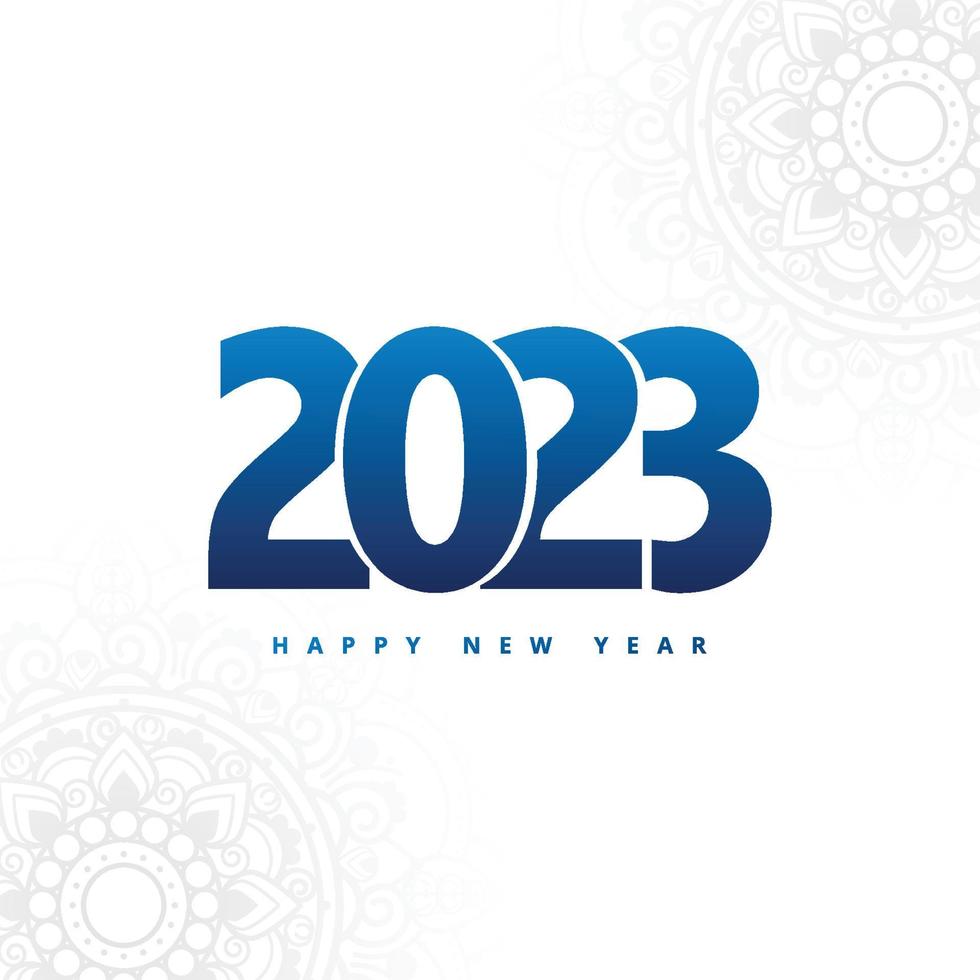 2023 happy new year greeting card holiday background vector