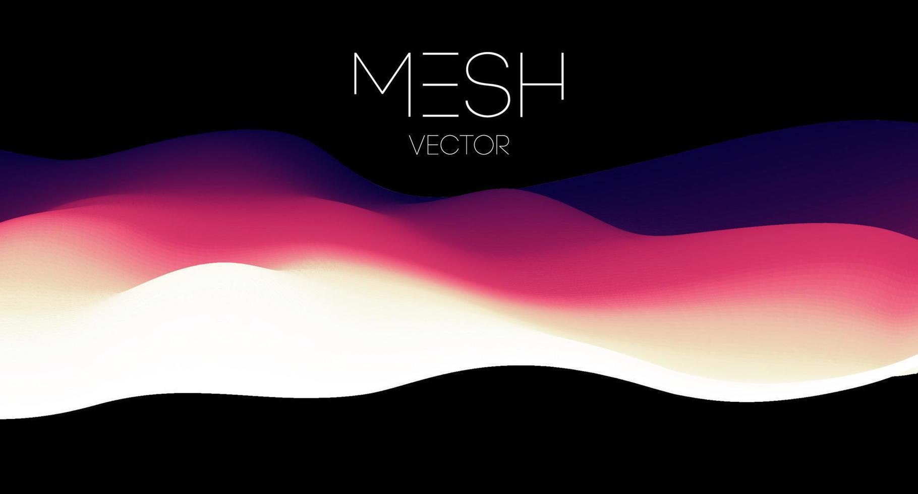 Purple Gradient Abstract Vector Illustration. Eps 10 mesh violet background. Smooth fluid magenta backdrop.