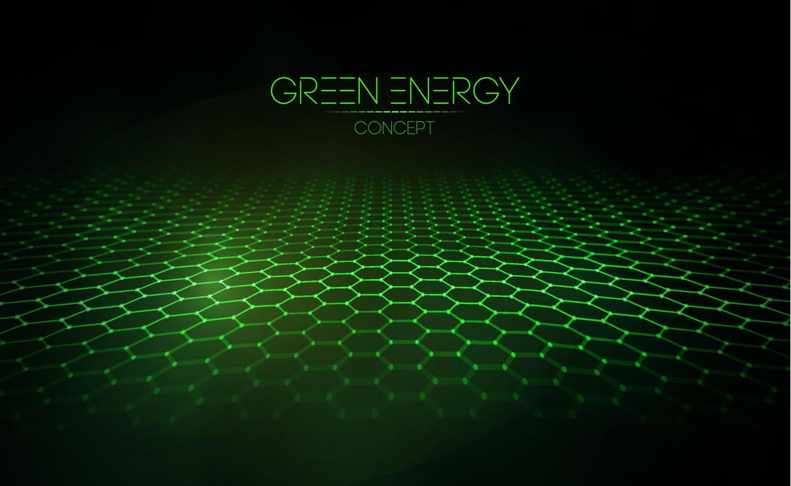 Green technology background for web. Cyber circles computer ecology and green technology. Hexagon background green abstract vector. EPS 10. vector