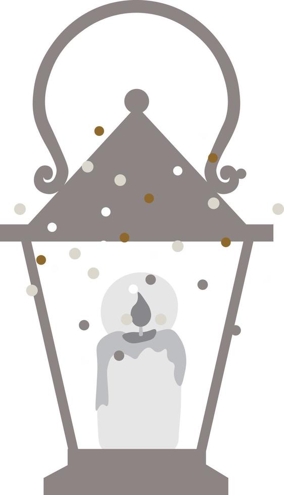Kerasin lamp for the new year isolated Vector illustration on white background