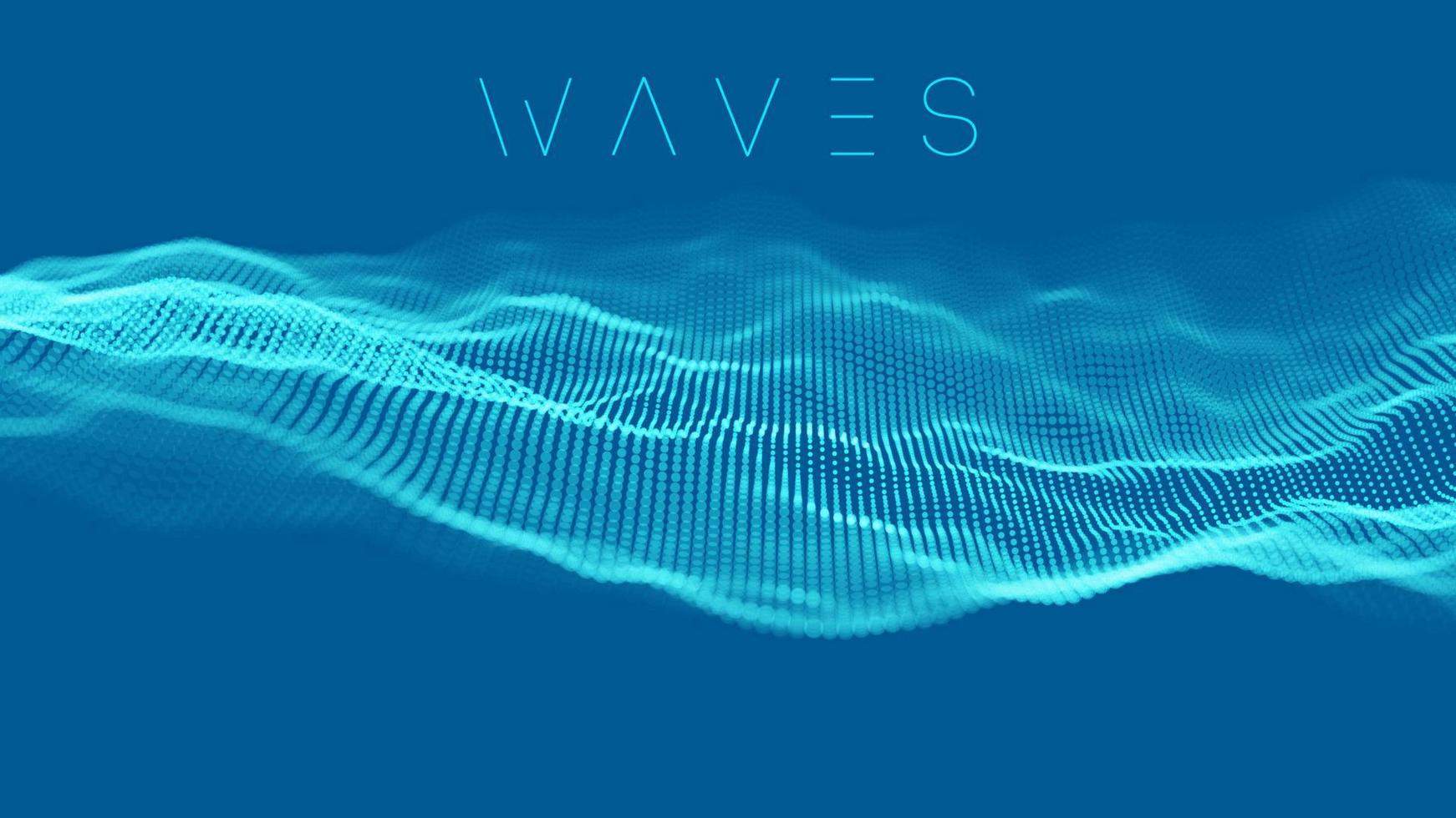 Music abstract background blue. Equalizer sound waves with music waves vector concept.