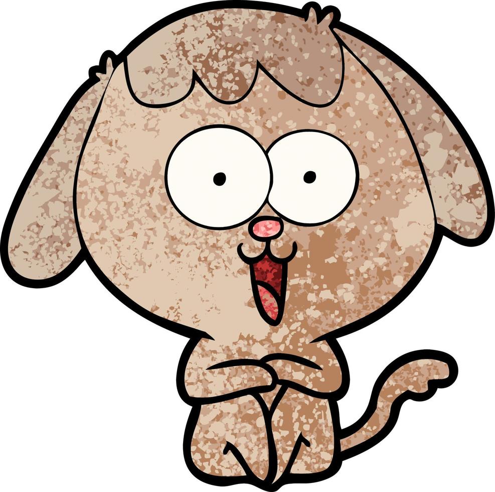 Vector dog character in cartoon style