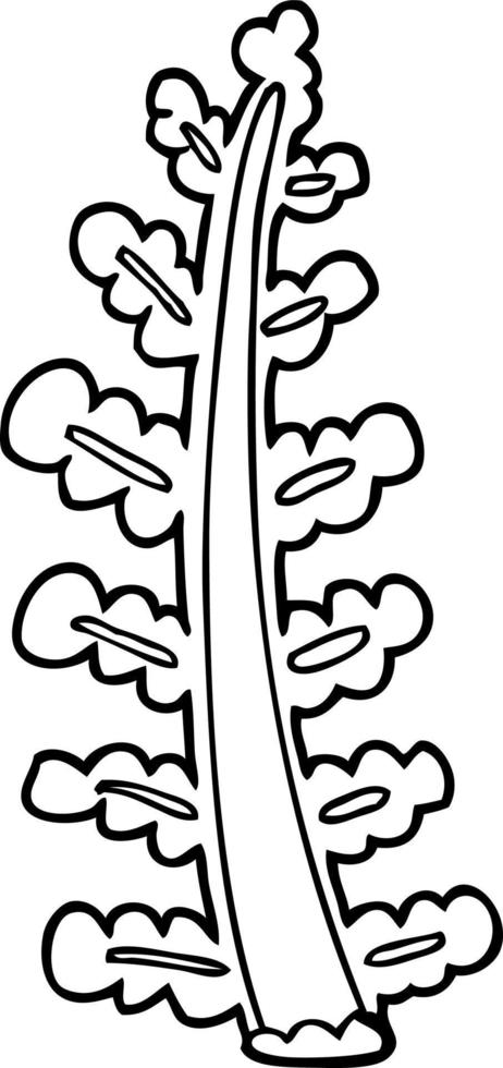 line drawing plant vector