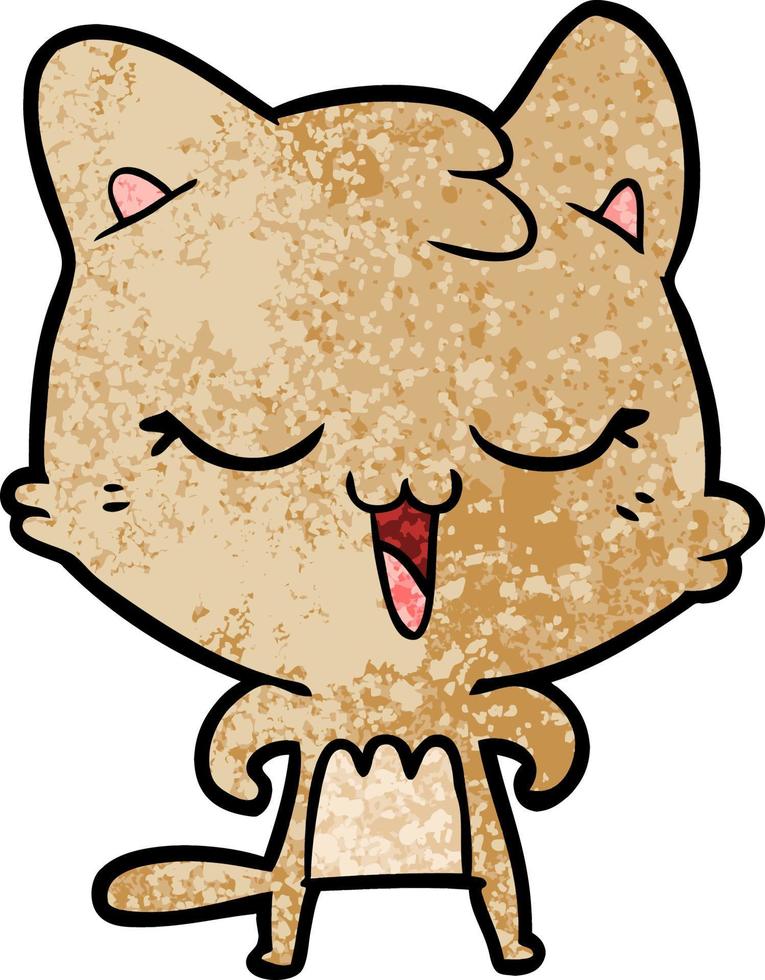 Vector cat character in cartoon style