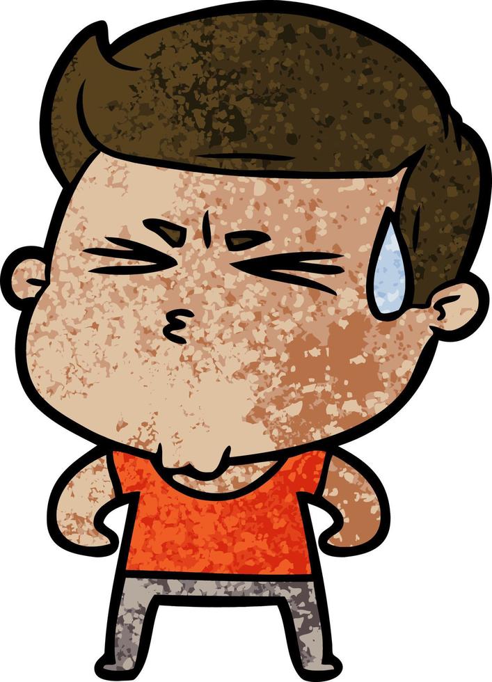 chico vector en estilo de dibujos animados