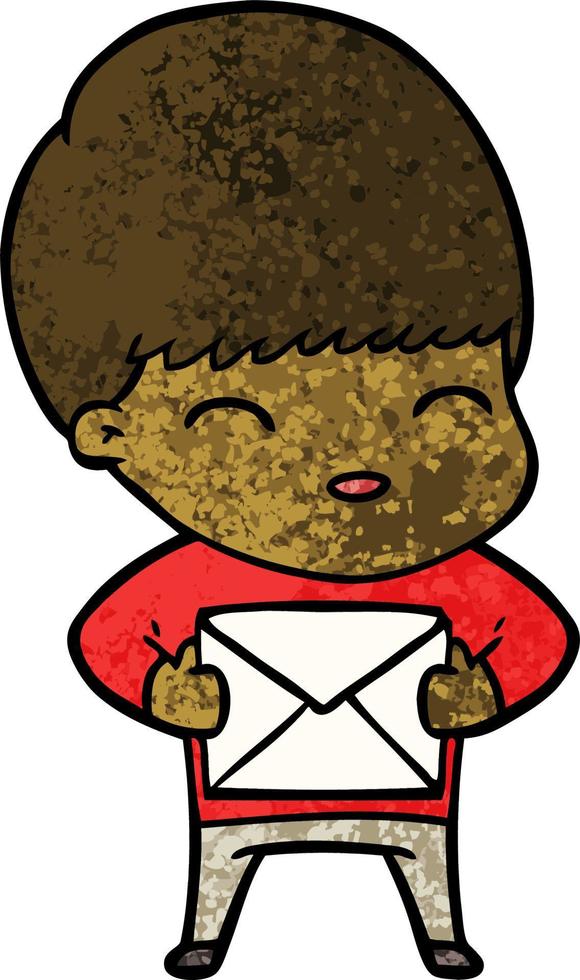 Vector boy character in cartoon style