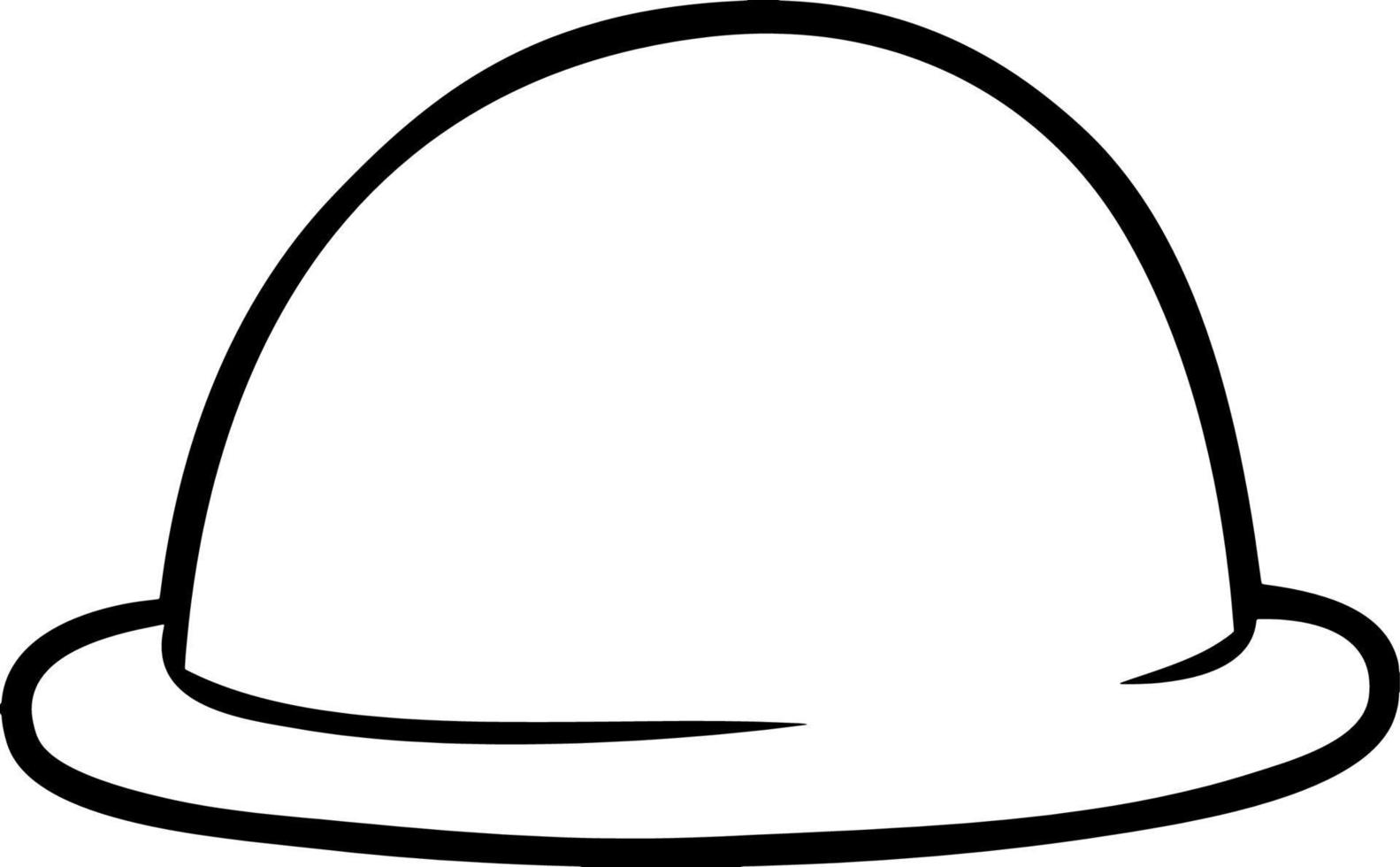 line drawing hat vector