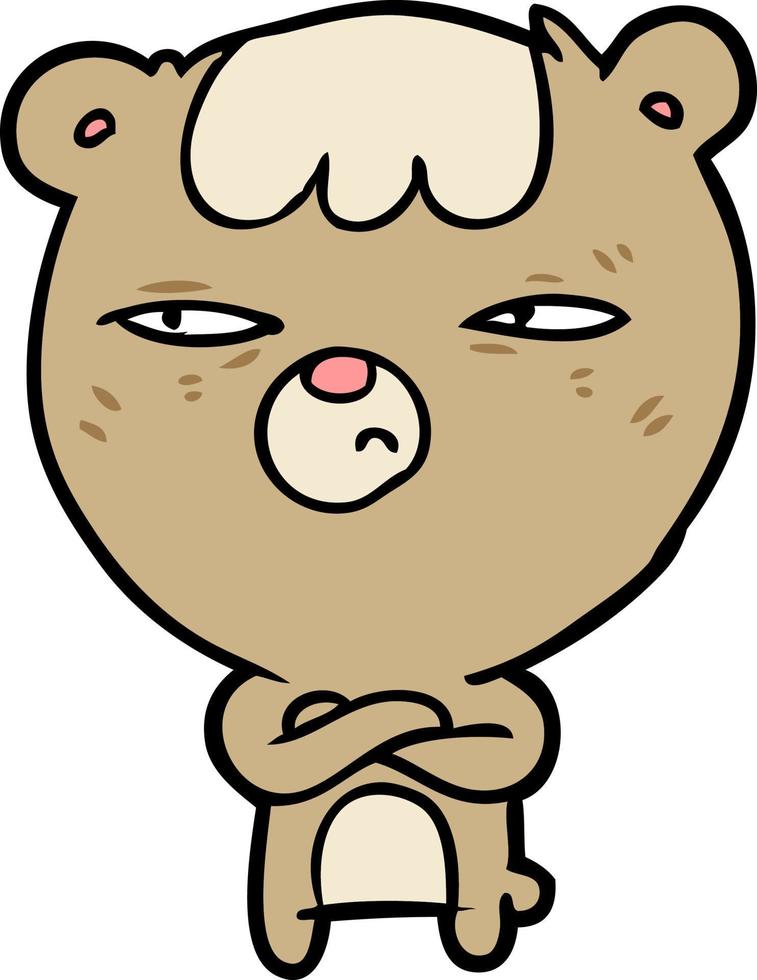 Vector bear in cartoon style