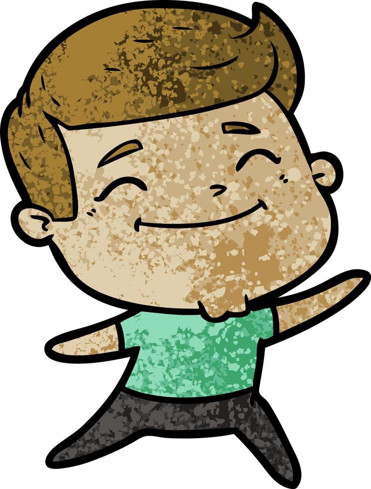 Vector boy character in cartoon style